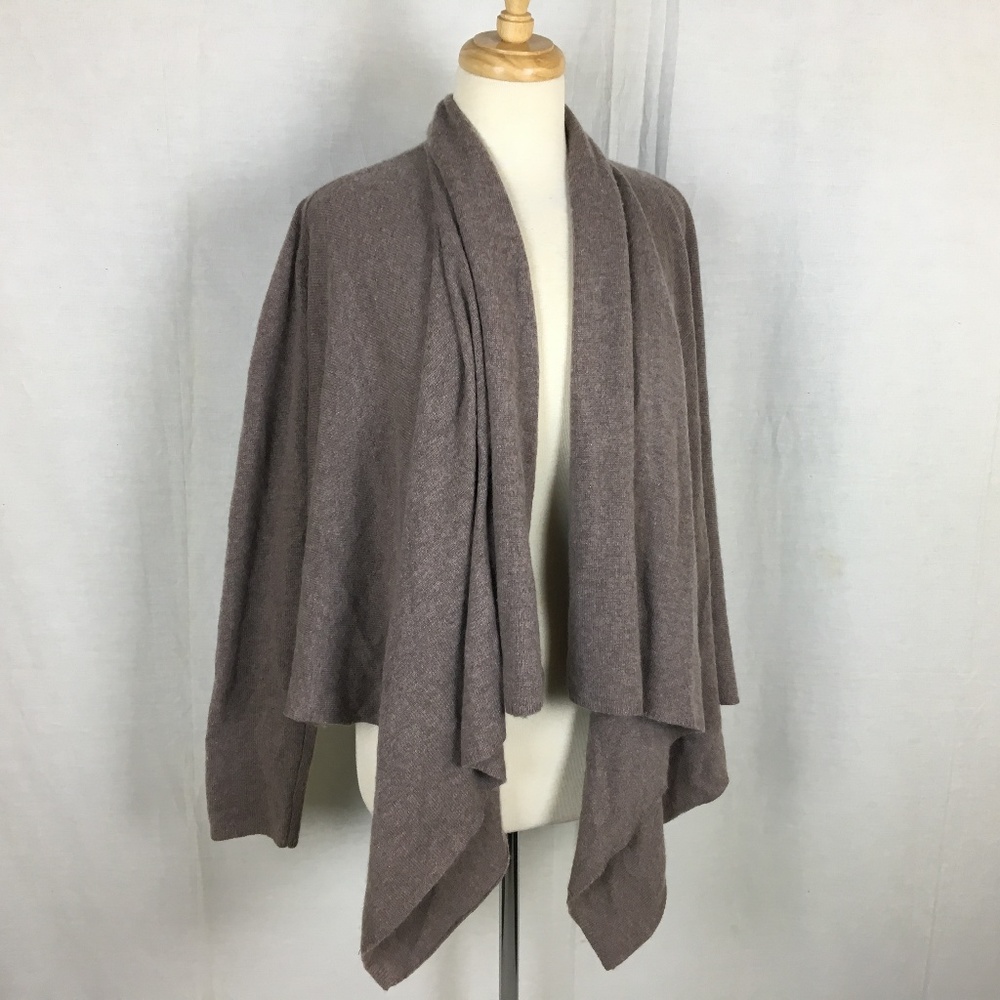 Lord & Taylor 100% Cashmere Faux Wrap Sweater P/L
